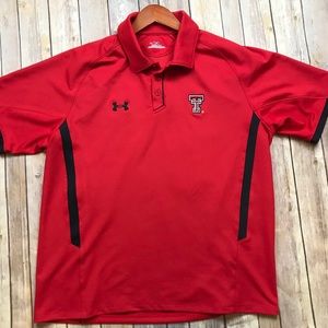 Under Armour Polo- Texas Tech- Sz M